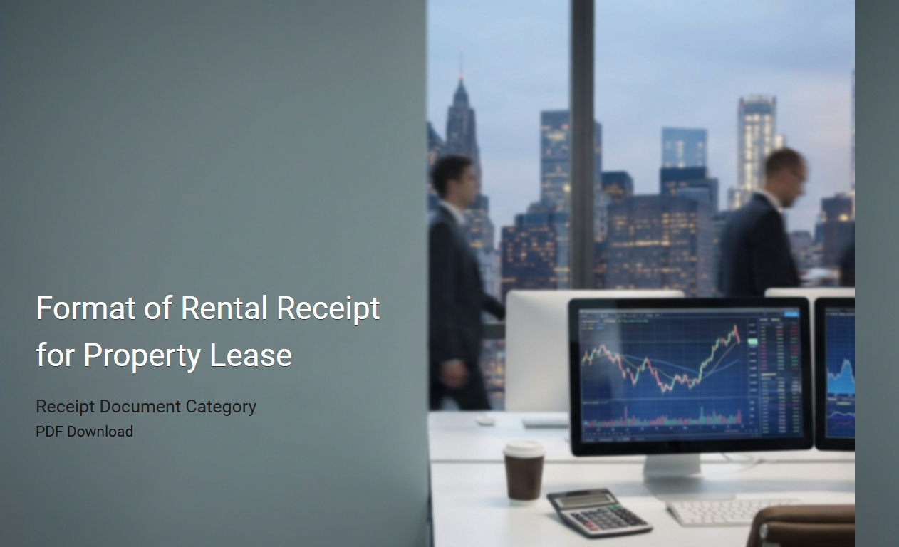 Standardized Rental Receipt Format for Property Lease Transactions