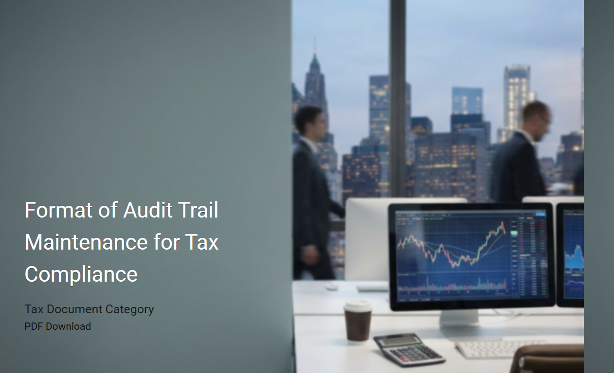 Audit Trail Maintenance Structure for Optimal Tax Compliance
