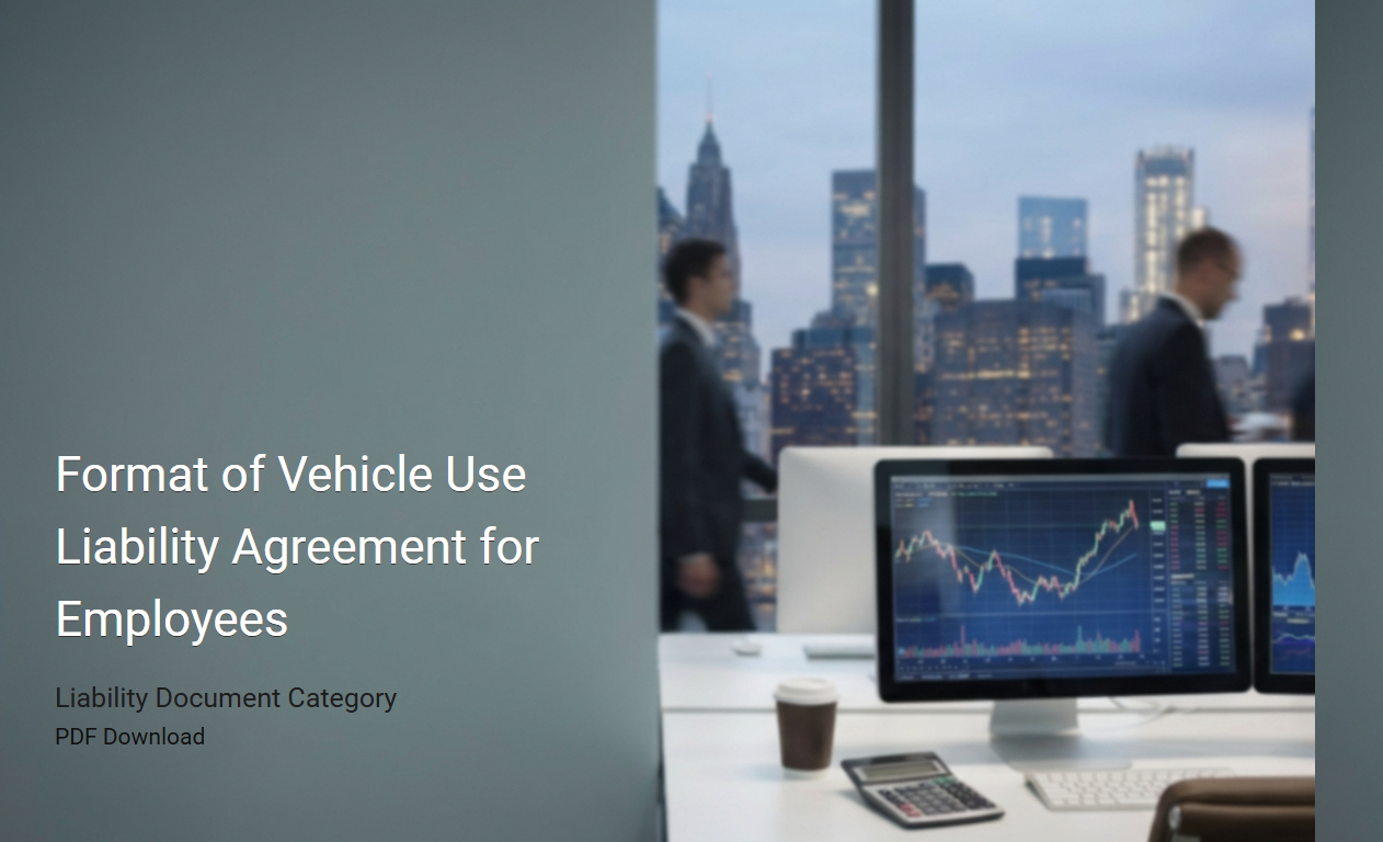 Comprehensive Vehicle Use Liability Agreement Format for Employee Operations