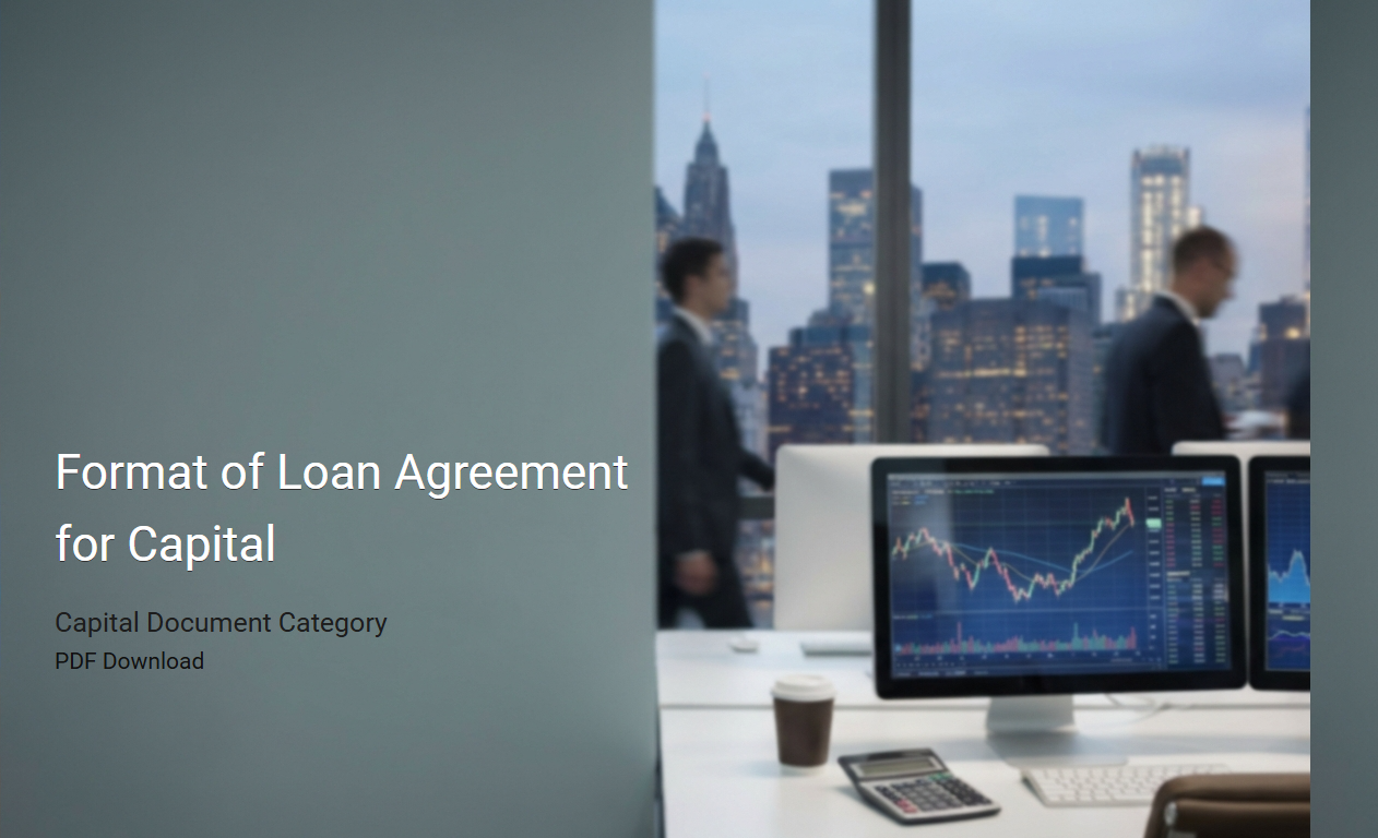 Comprehensive Loan Agreement Format for Capital Financing