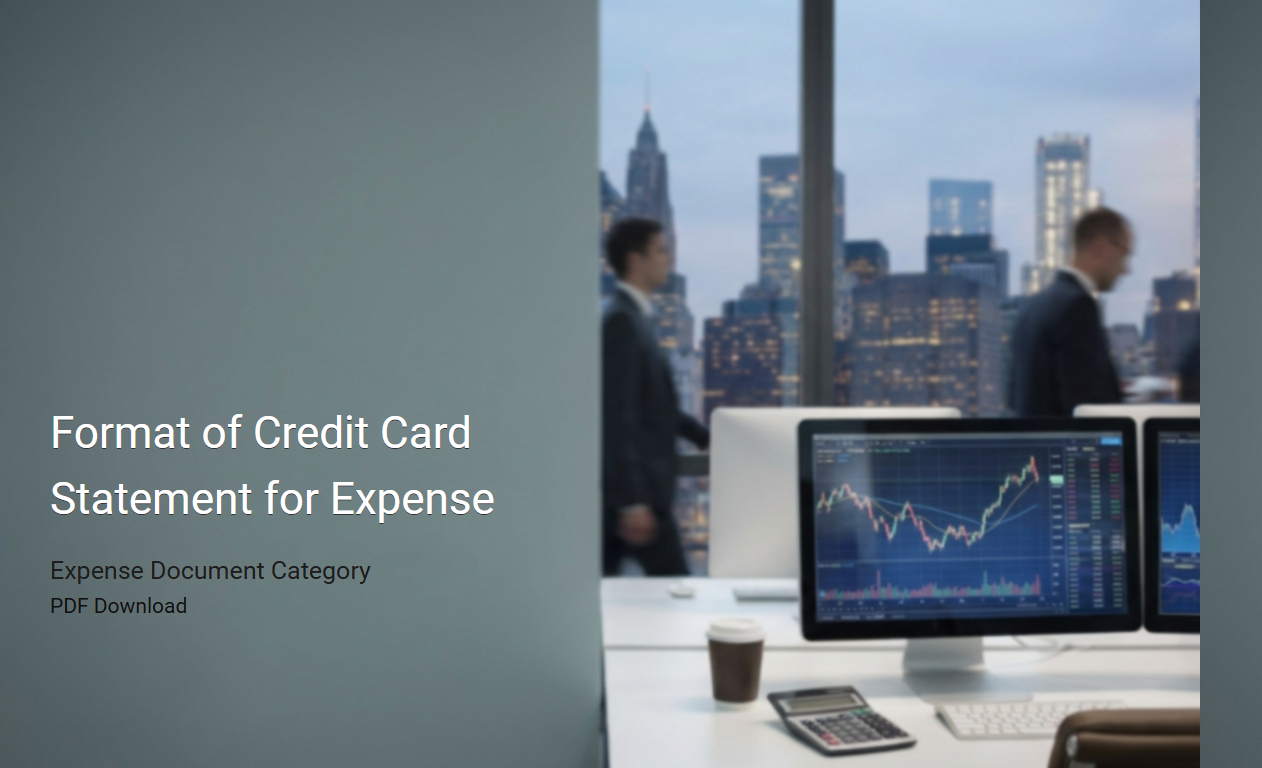 Standardized Format of Credit Card Statement for Expense Reporting