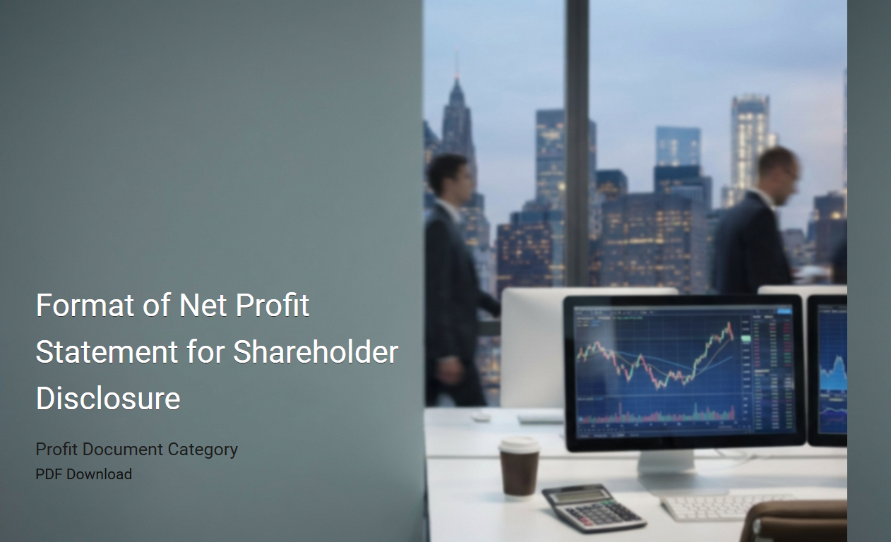 Net Profit Statement Structure for Transparent Shareholder Reporting
